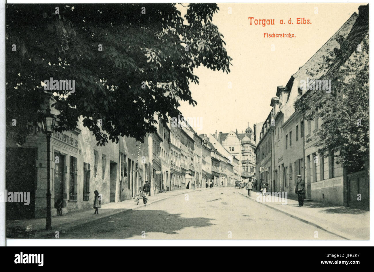 12904-Torgau-1911-Fischerstraße-Brück & Sohn Kunstverlag Foto Stock