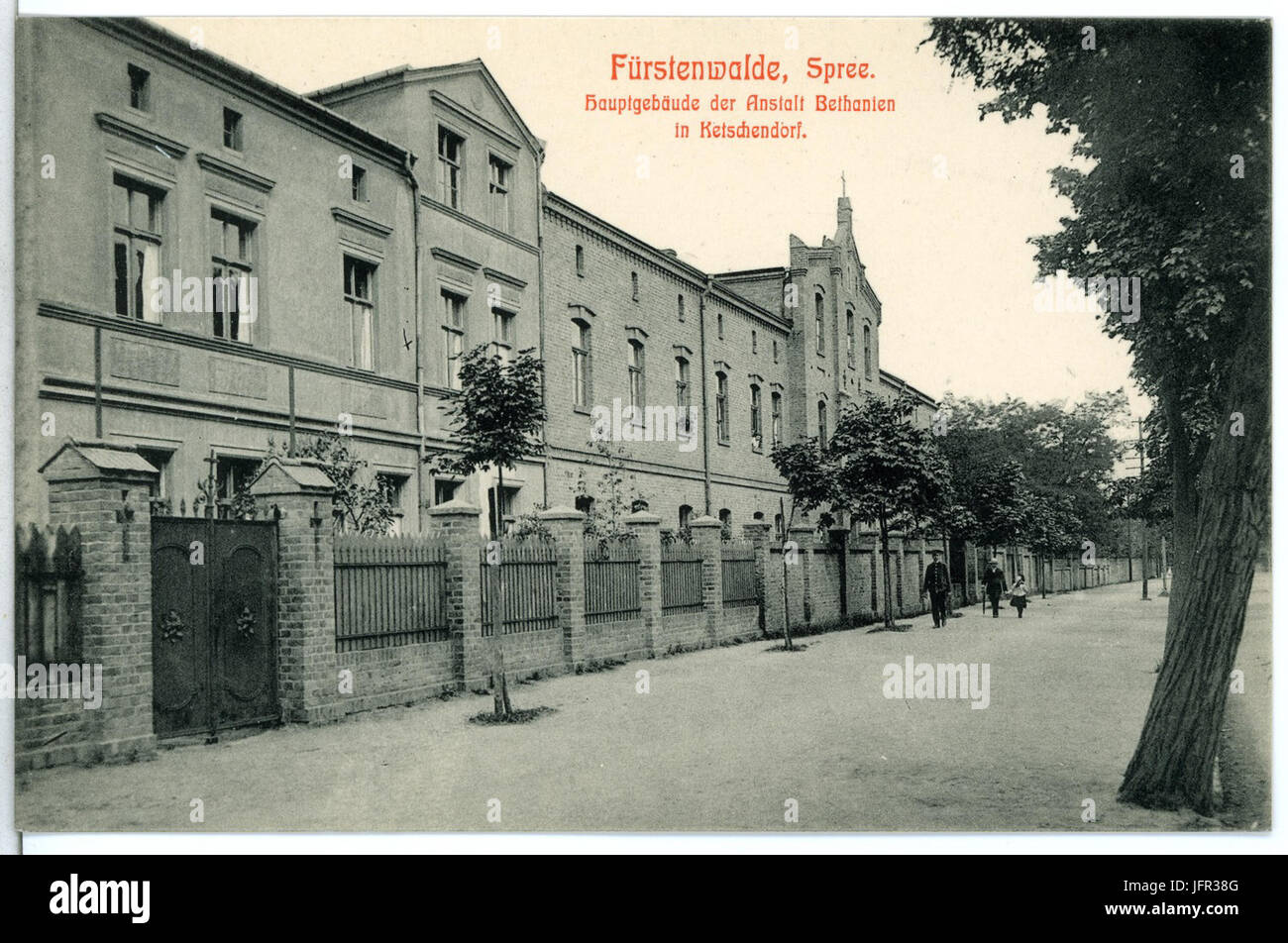 13282-Fürstenwalde-1911-Hauptgebäude der Anstalt Bethanien, Ketschendorf-Brück & Sohn Kunstverlag Foto Stock