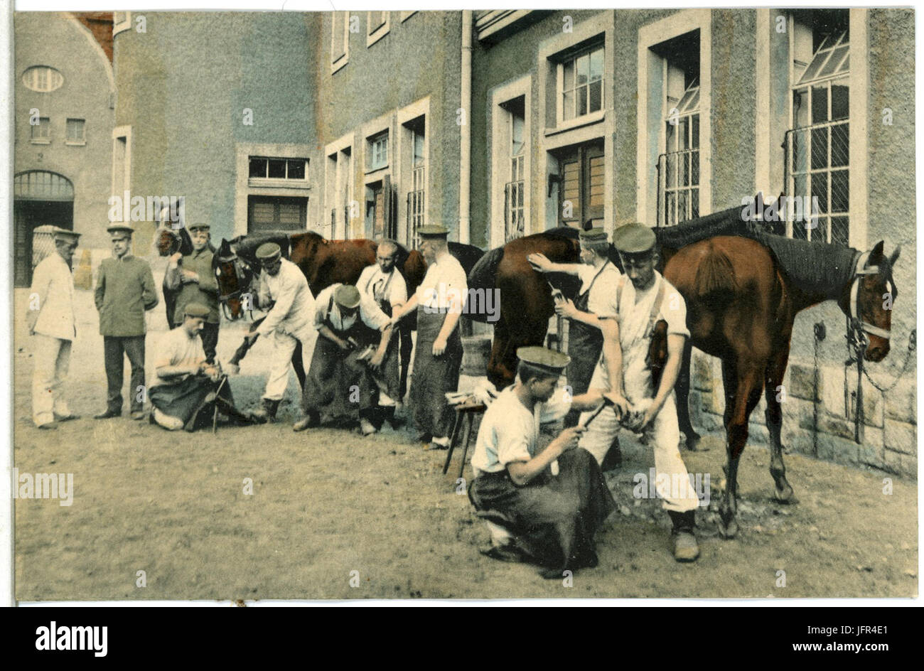 14038-Bautzen-1912-3. Husaren-Regiment Nr. 20 - Regimentsschmiede-Brück & Sohn Kunstverlag Foto Stock