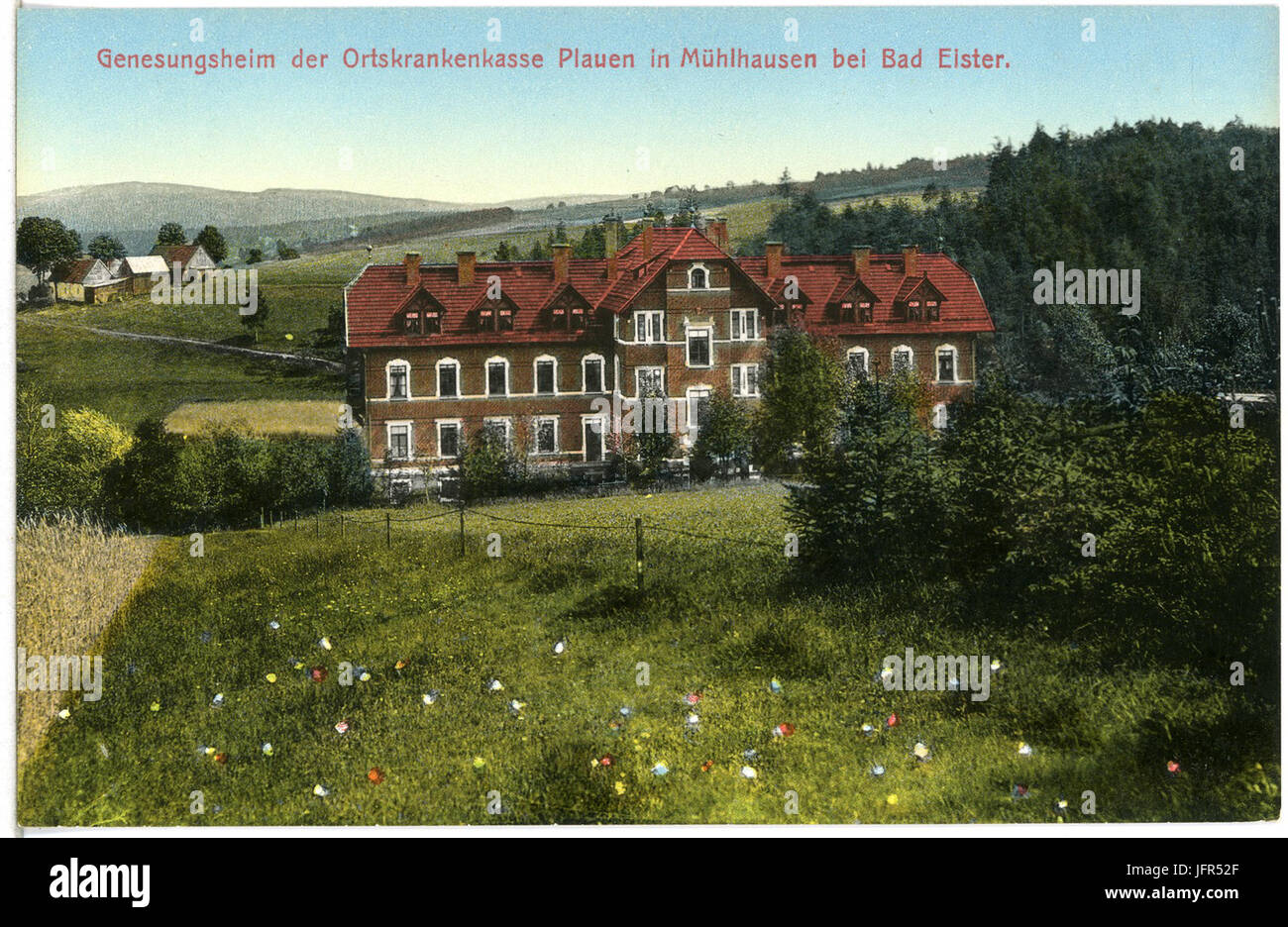 14415-Mühlhausen-1912-Genesungsheim der Ortskrankenkasse Plauen-Brück & Sohn Kunstverlag Foto Stock