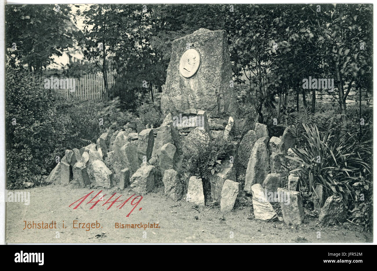 14419-Jöhstadt- Erzgeb.-1912-Bismarckplatz-Brück & Sohn Kunstverlag Foto Stock