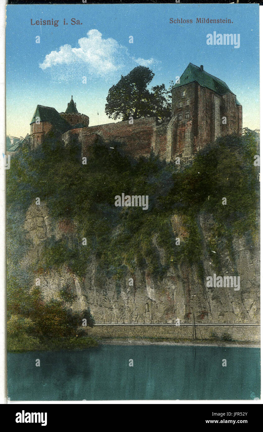 14426-Leisnig-1912-Schloß Mildenstein-Brück & Sohn Kunstverlag Foto Stock