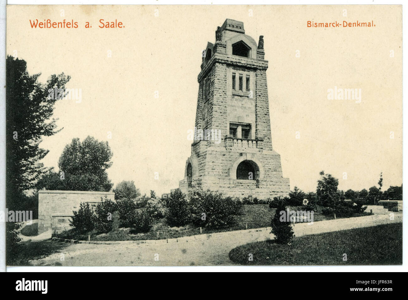 15130-Weißenfels-1912-Bismarck-Denkmal-Brück & Sohn Kunstverlag Foto Stock