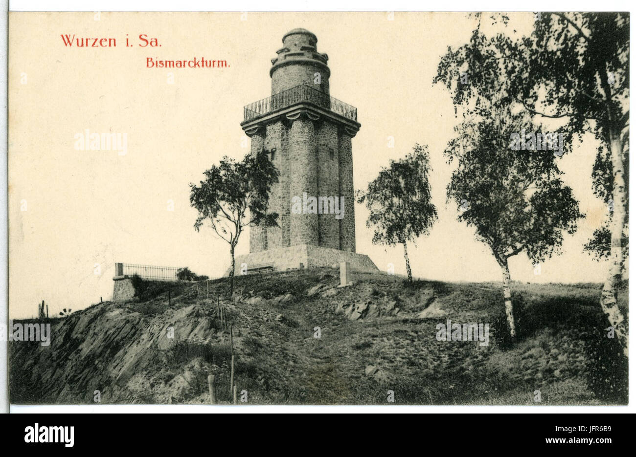 15318-Wurzen-1913-Bismarckturm-Brück & Sohn Kunstverlag Foto Stock