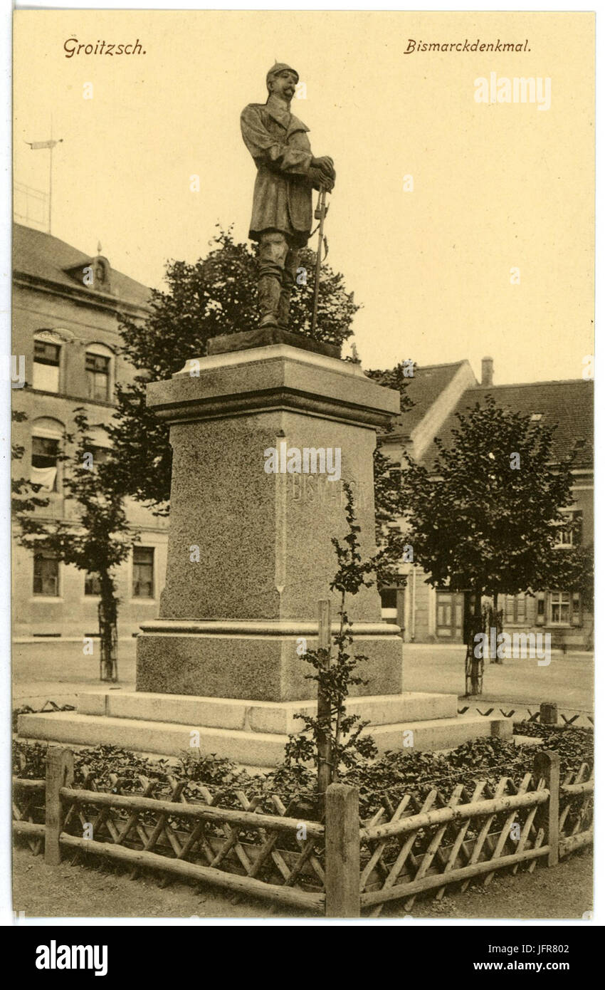 16401-Groitzsch-1913-Bismarckdenkmal-Brück & Sohn Kunstverlag Foto Stock