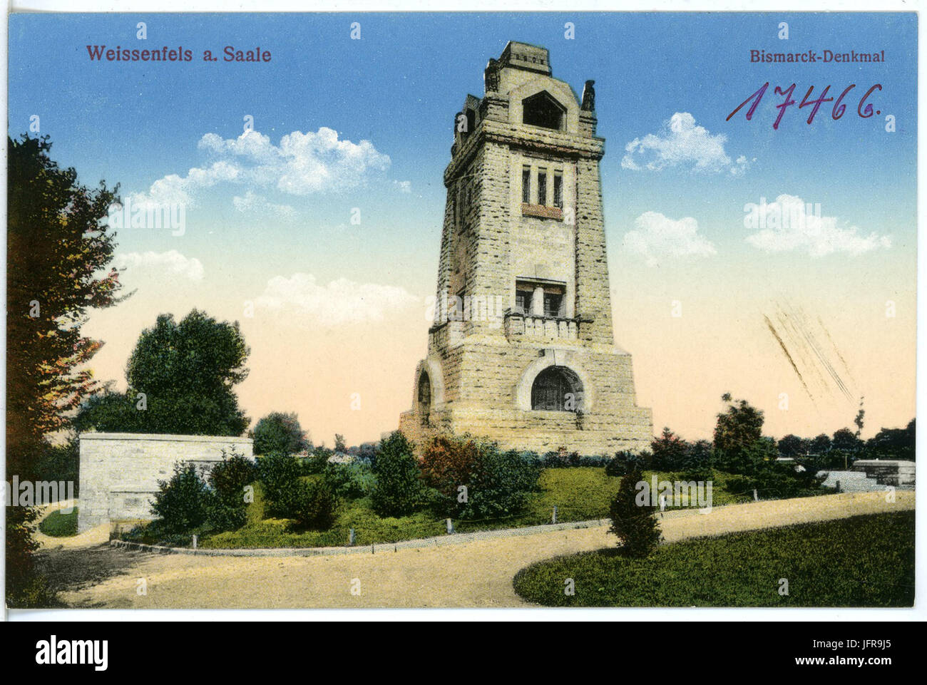 17466-Weißenfels-1914-Bismarckdenkmal-Brück & Sohn Kunstverlag Foto Stock