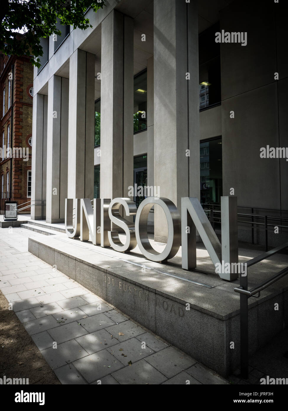 Unison Sindacato di Londra - Il Capo Ufficio dell'unisono sindacato in Euston Road, Londra, Regno Unito. Foto Stock