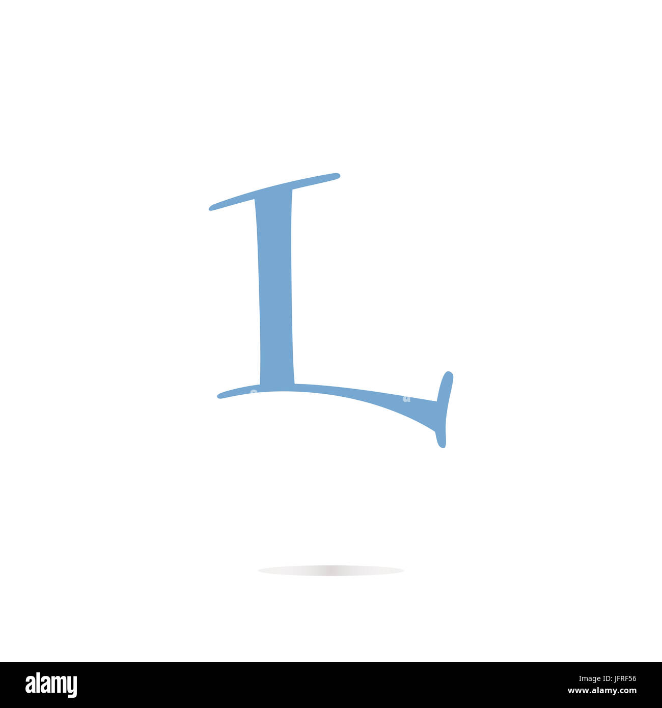 La lettera l icona logo design agli elementi del modello Foto Stock