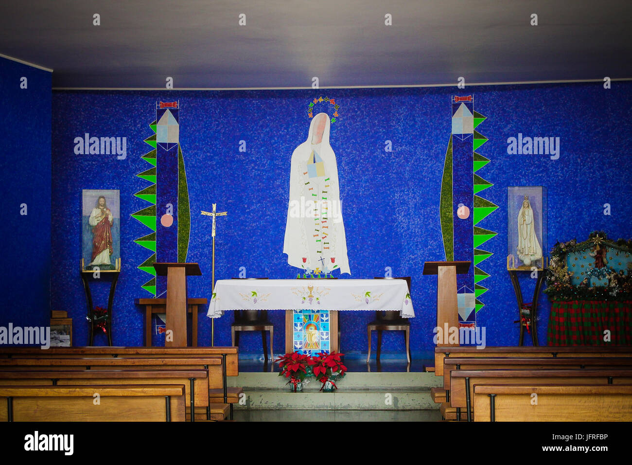 La Madonna di Fatima chiesa, 1959, Brasilia, da Oscar Niemeyer Foto Stock