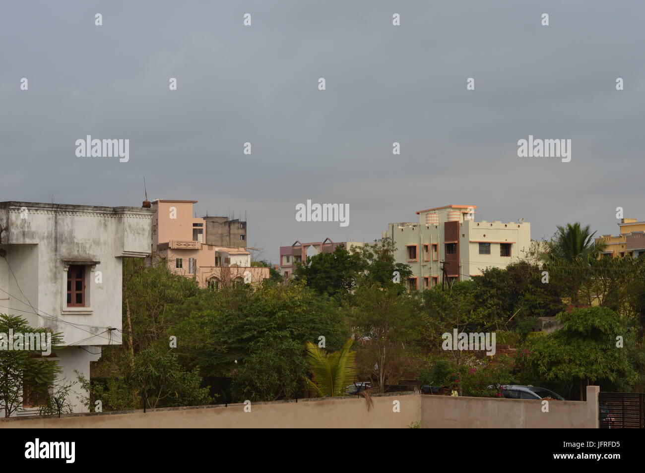 Quartiere residenziale di Bhubaneswar Foto Stock