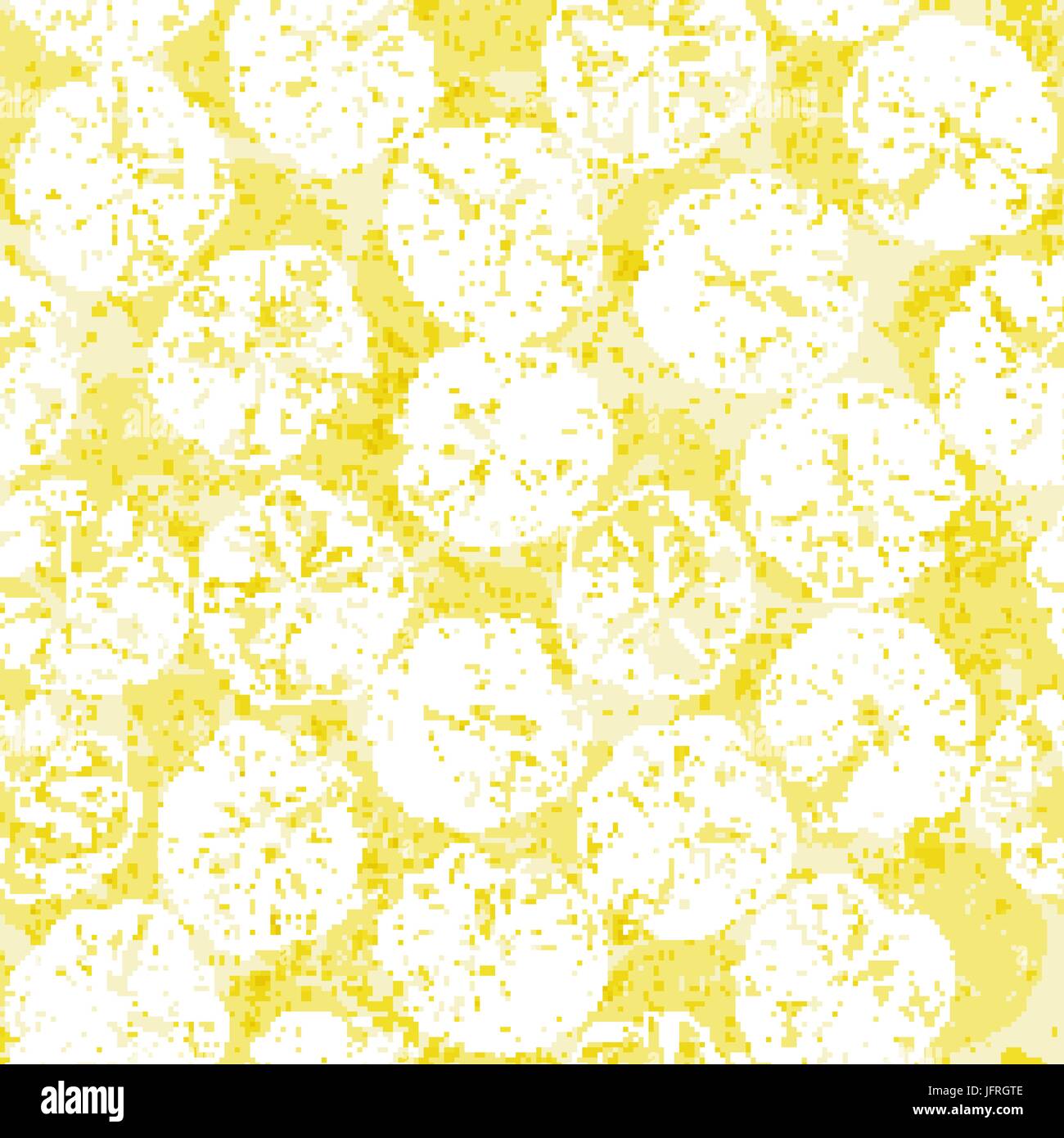 Timbro arancione sfondo senza giunture. Succo di arancia pattern con timbro della silhouette orange Illustrazione Vettoriale