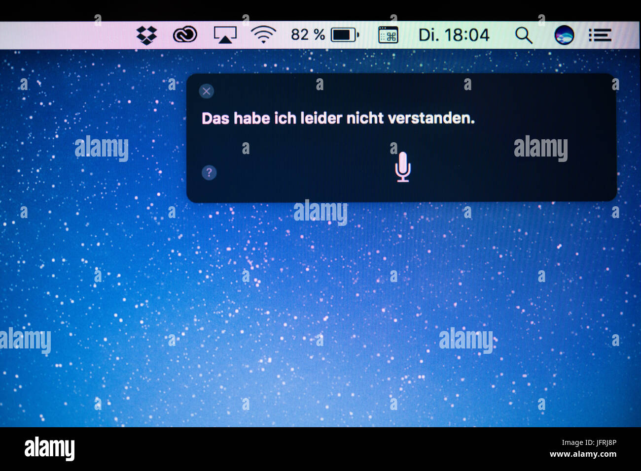 Siri, Apple intelligente dell'assistente personale, screenshot, dettaglio Foto Stock