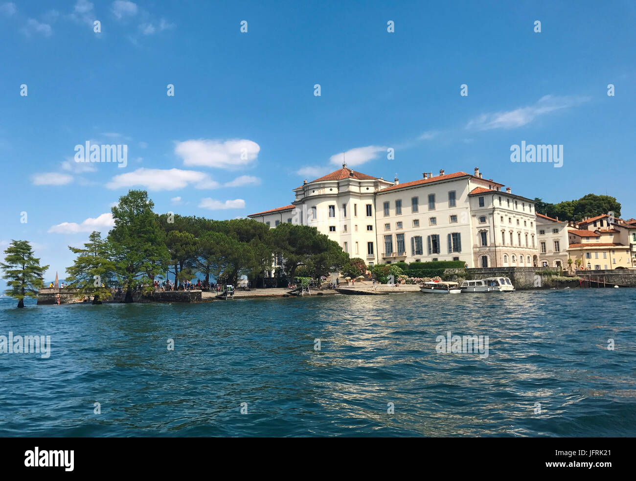 Isola Bella isola Italia Palazzo Borromeo distintiva architettura Foto Stock