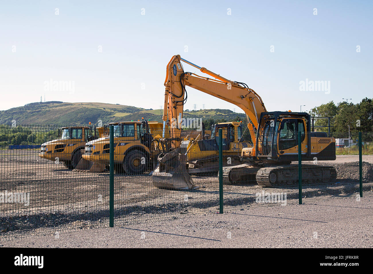 I veicoli per la costruzione Foto Stock
