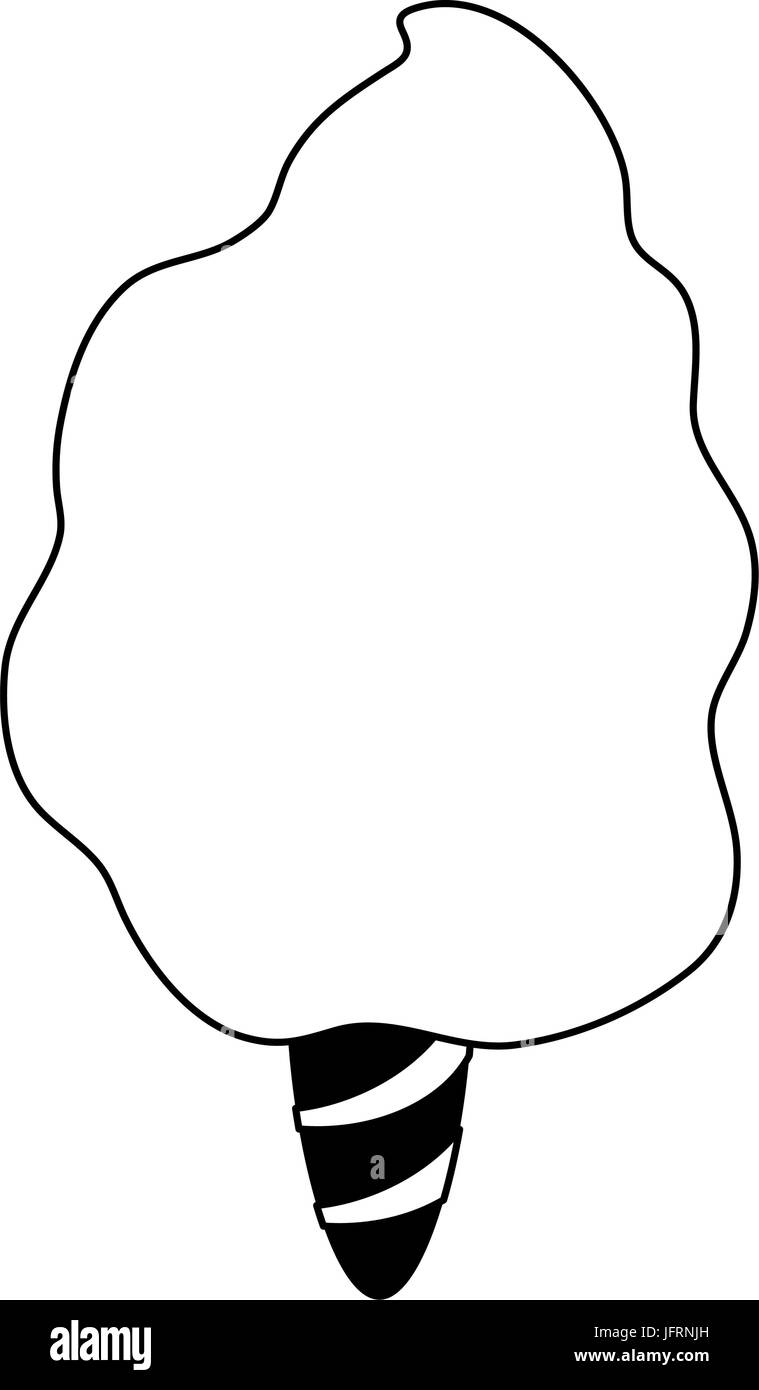 Il cotone candy immagine dell'icona Illustrazione Vettoriale