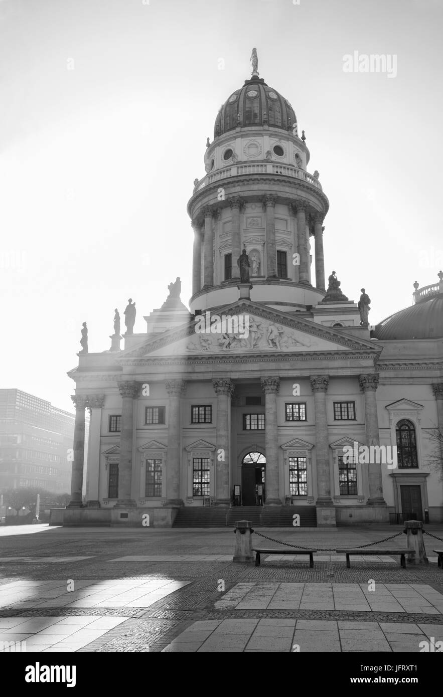 Berlino - La Chiesa Deutscher Dom sulla piazza Gendarmenmarkt. Foto Stock