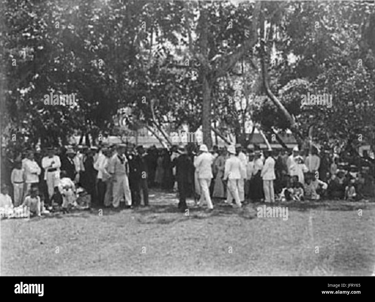 Visitando la regina Makea Rarotonga 28190029 Foto Stock