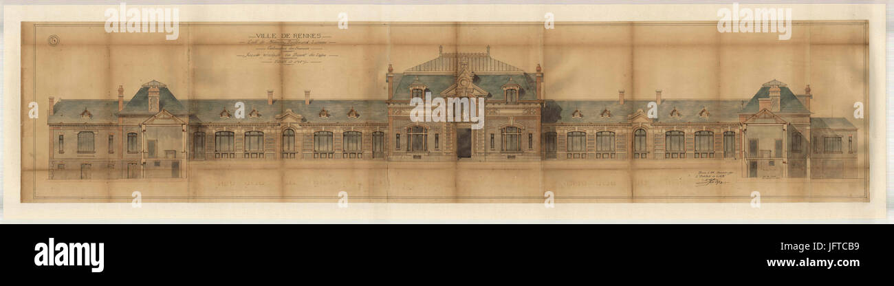 2fi1358 Ecole de médecine de Rennes Foto Stock