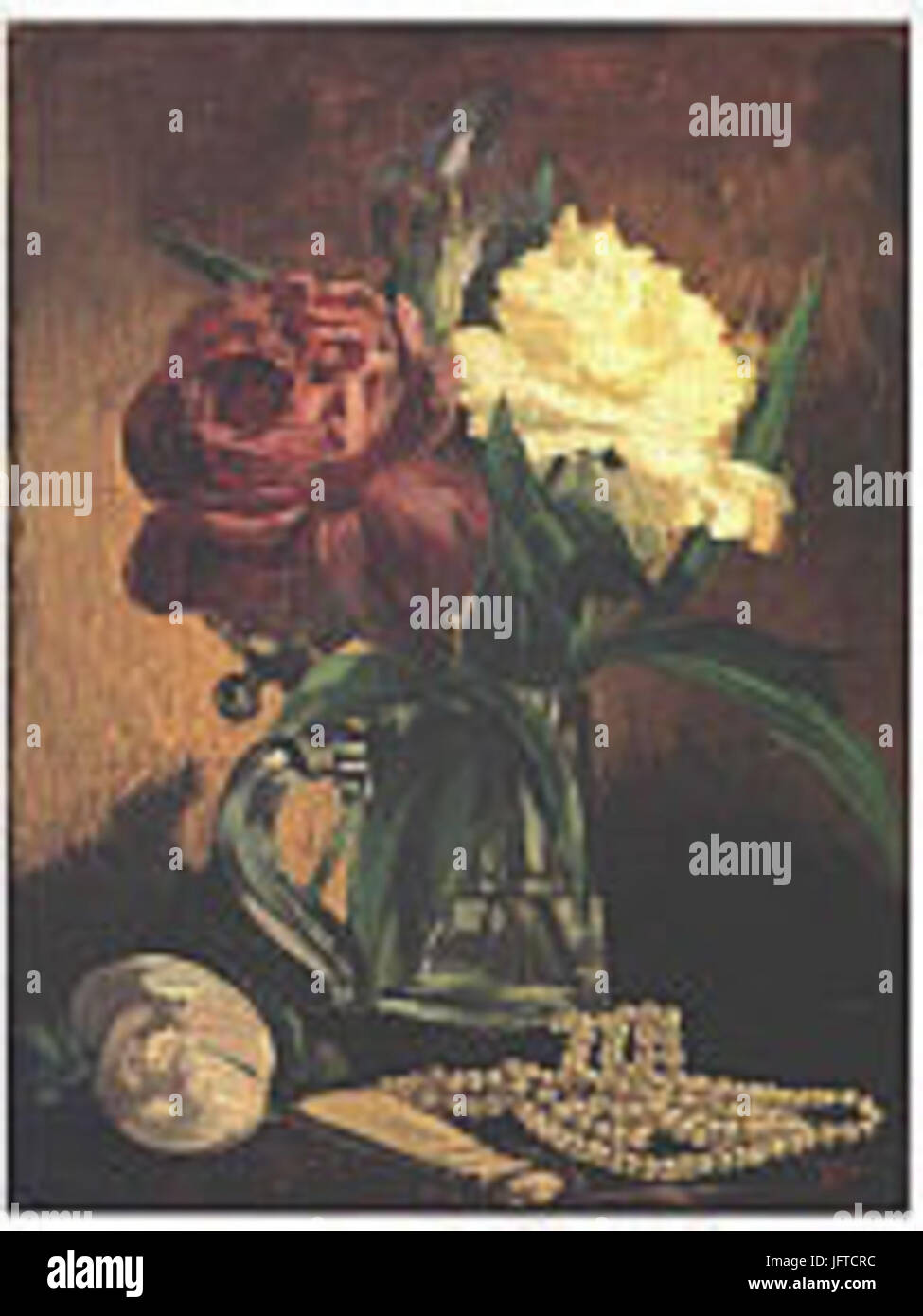 Édouard Manet - Pivoines dans un bock Foto Stock