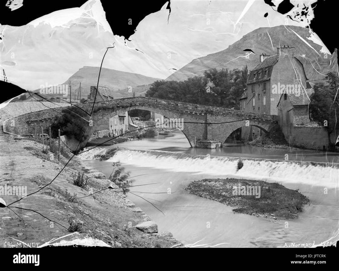 06-Pont Notre-dame sur le molte à Mende 28Alfred-Nicolas Normand 188829 Foto Stock