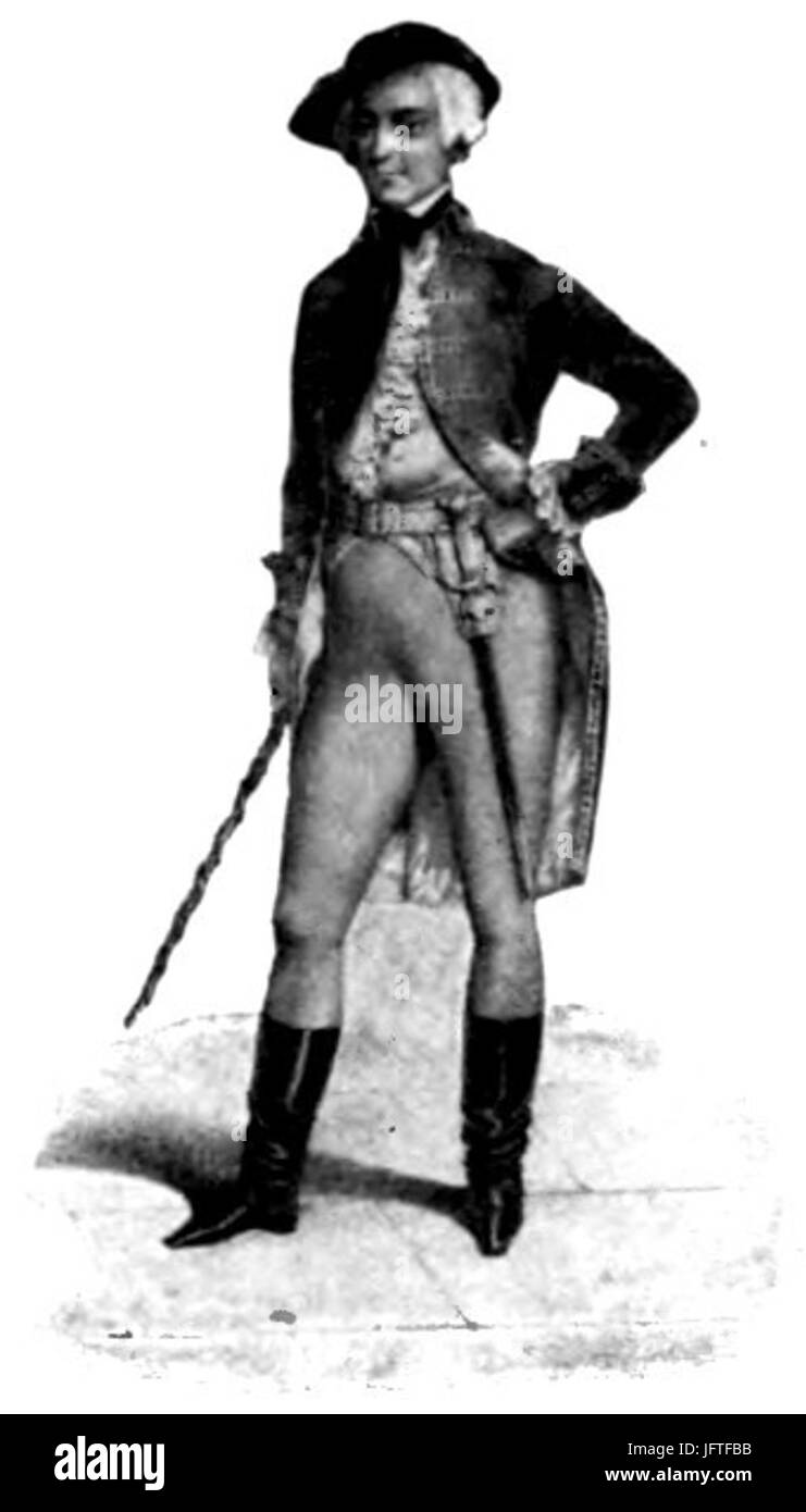 53-Pierre Lafont såsom Chevalier de St Georges-Svenska Teatern 8 Foto Stock