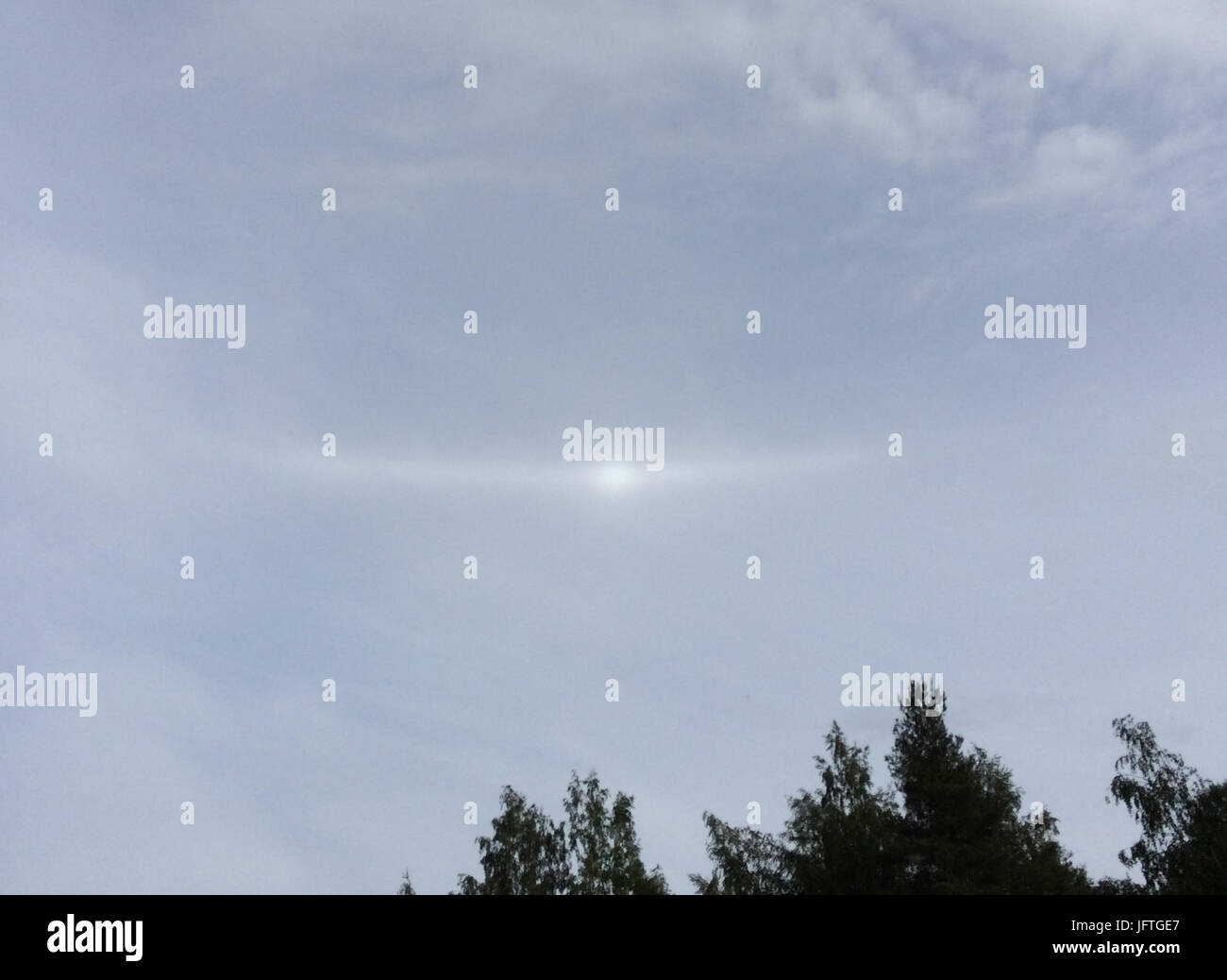 120° parhelion 24.06.2014 Foto Stock