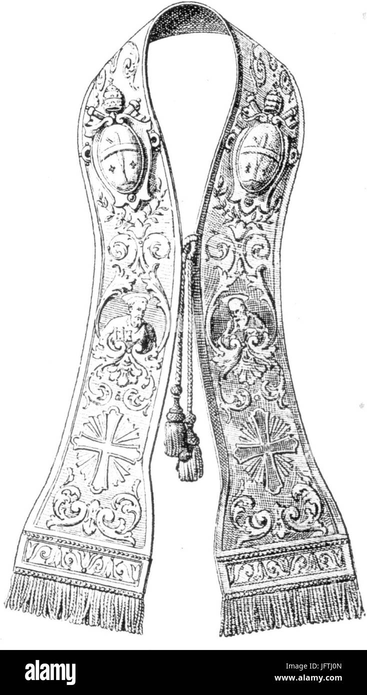 Étole armoriée Foto Stock