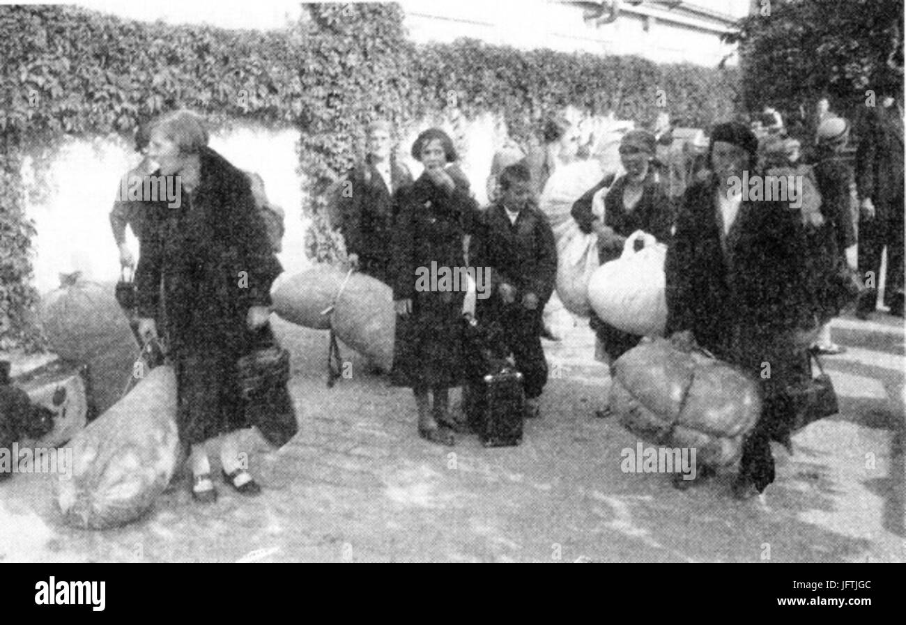 ČeC5A1i vyhnaní z pohraničí hledají nový domov Foto Stock