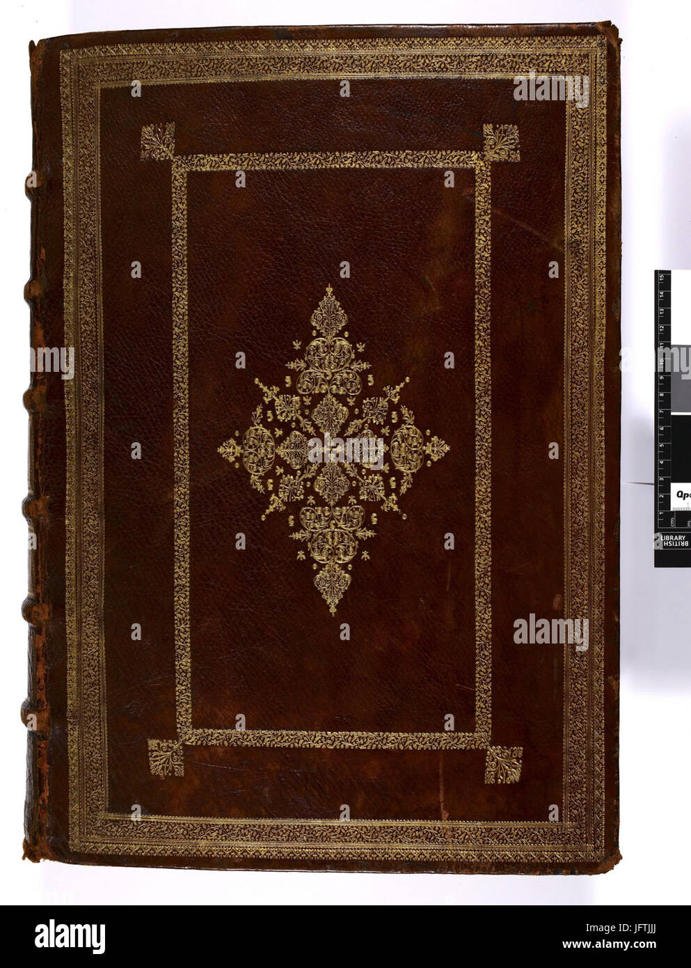LA BIBBIA Hystoriaulz, ou les hystoires escolastres; traduzione dal latino di Petrus Comestor da Guyart des Moulins, negli anni 1291-1294. -Ms su pergamena; scritto all'inizio del XV - coperchio superiore (Aggiungi MS 18856) Foto Stock