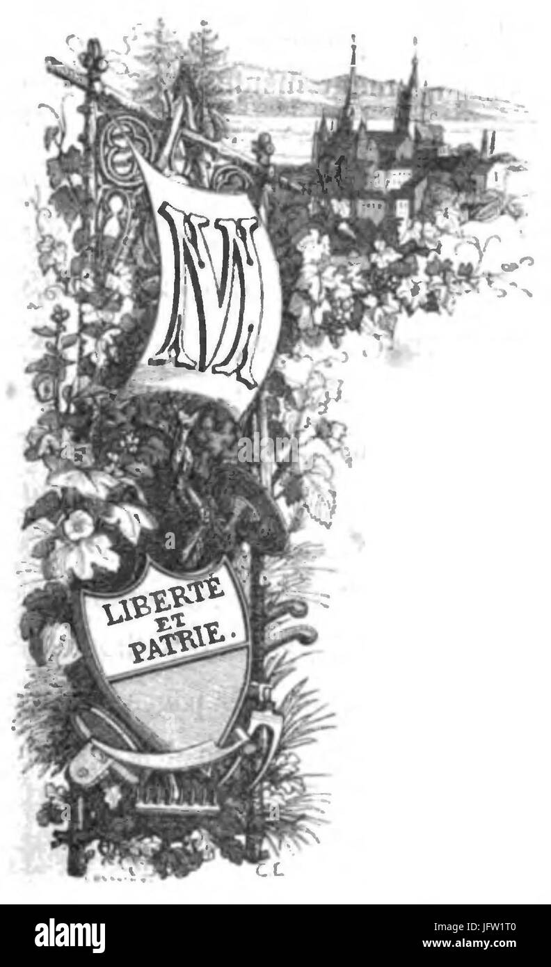 Alfred de Bougy - Le Tour du Léman - Immagine 11 Foto Stock