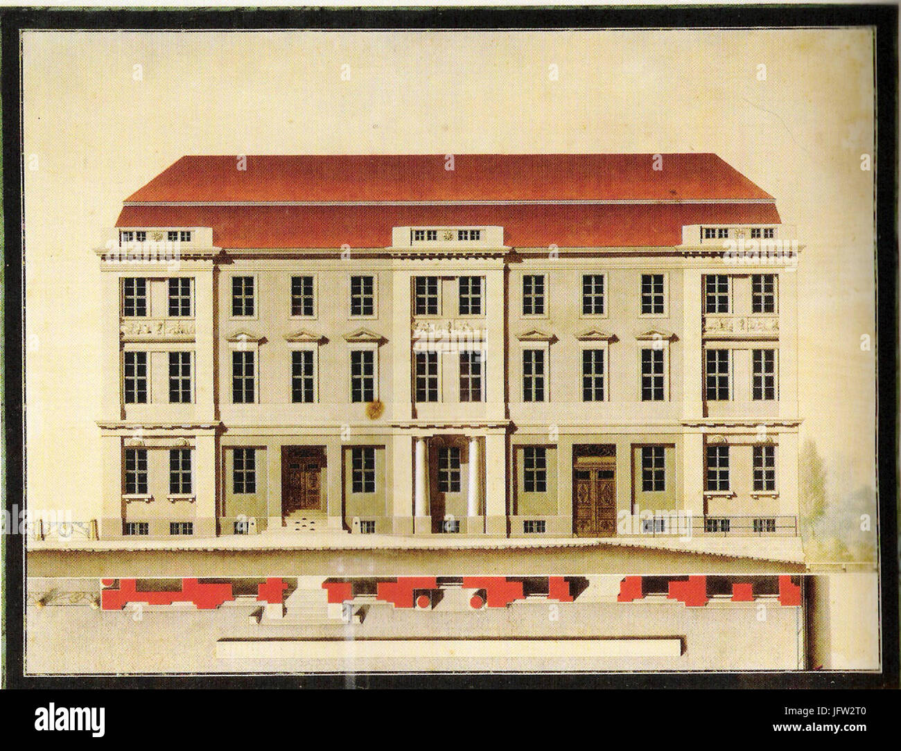 Alte Börse Seitenfassade 1799 (F) Becherer Foto Stock