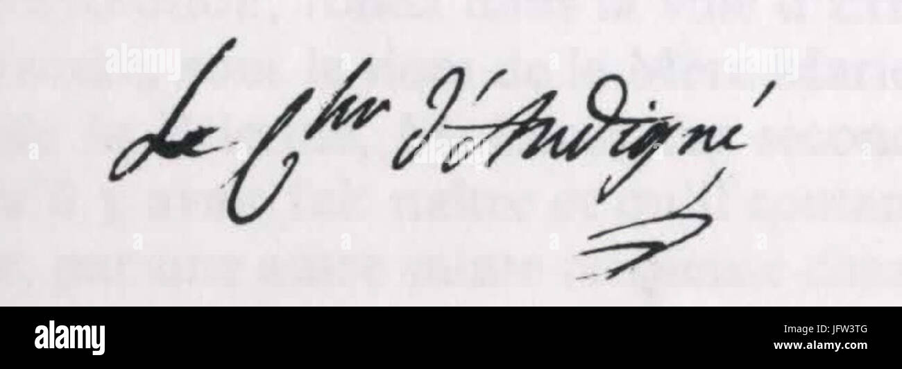 Andigné firma Foto Stock