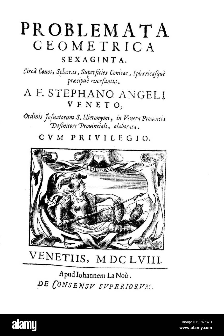 Angeli - Problemata geometrica sexaginta, 1658 - 1 6644 Foto Stock