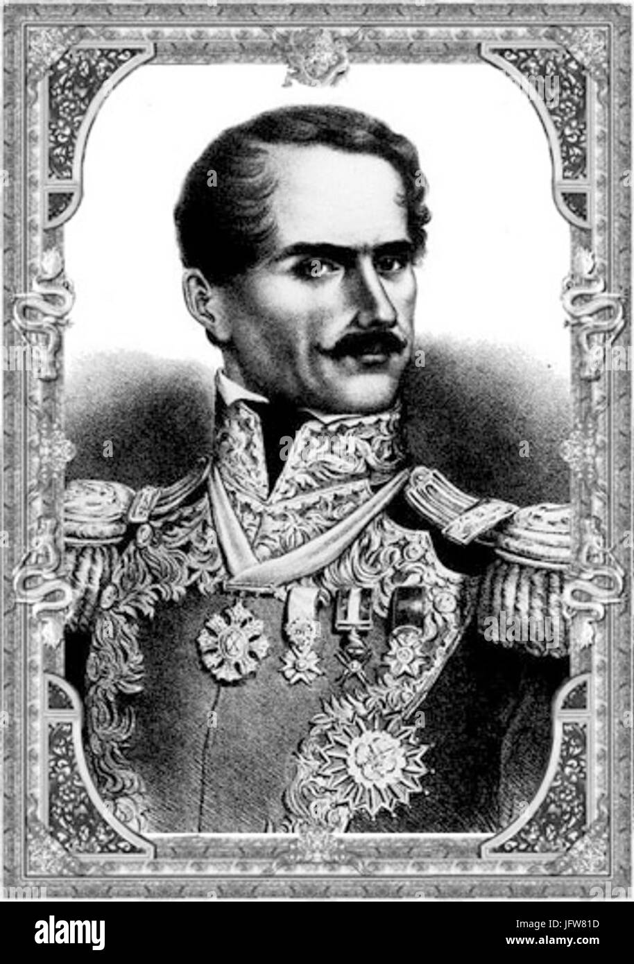 Antonio López de Santa Anna Foto Stock