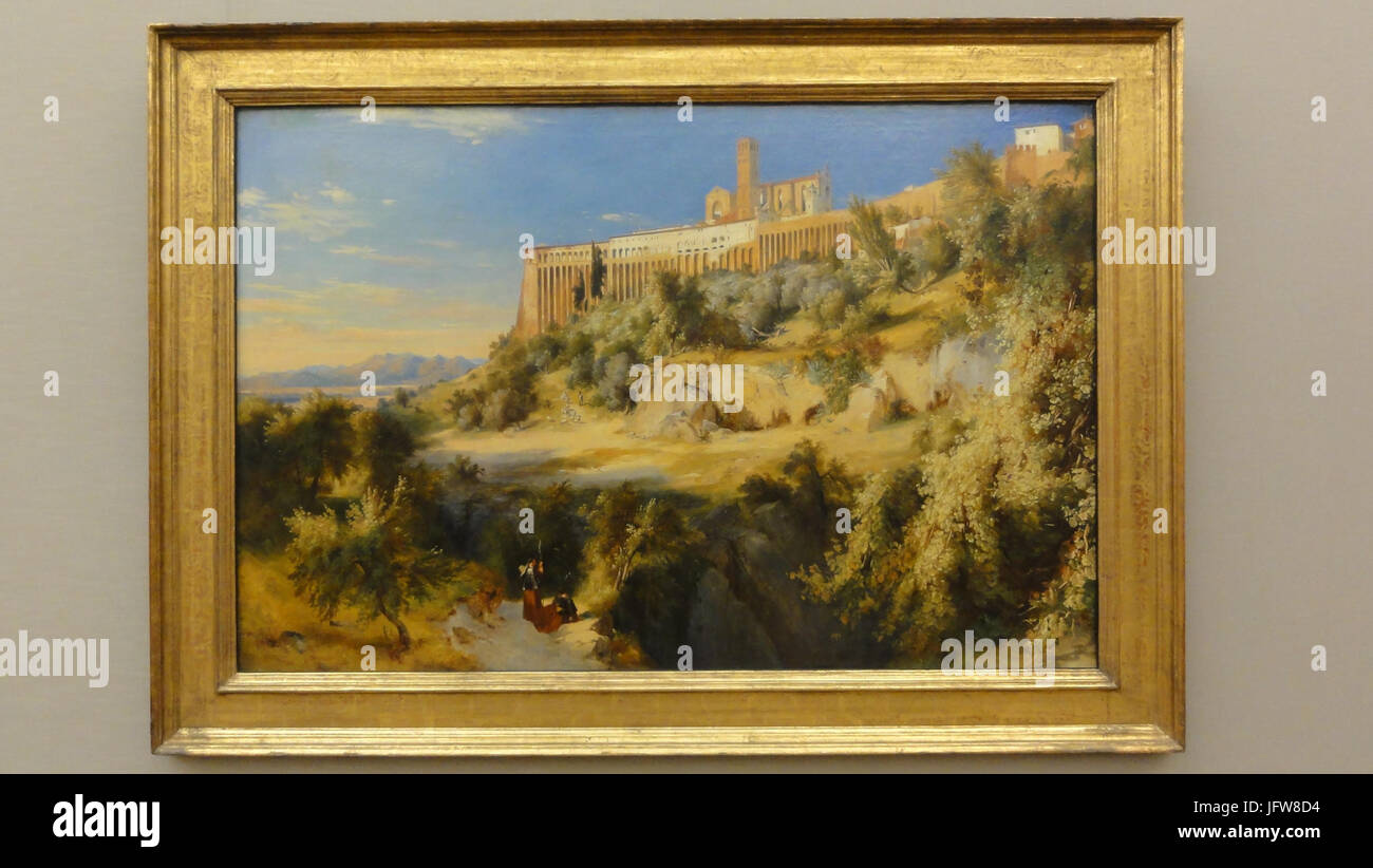 Blechen, Carl Blick auf Assisi 1832-35 Foto Stock