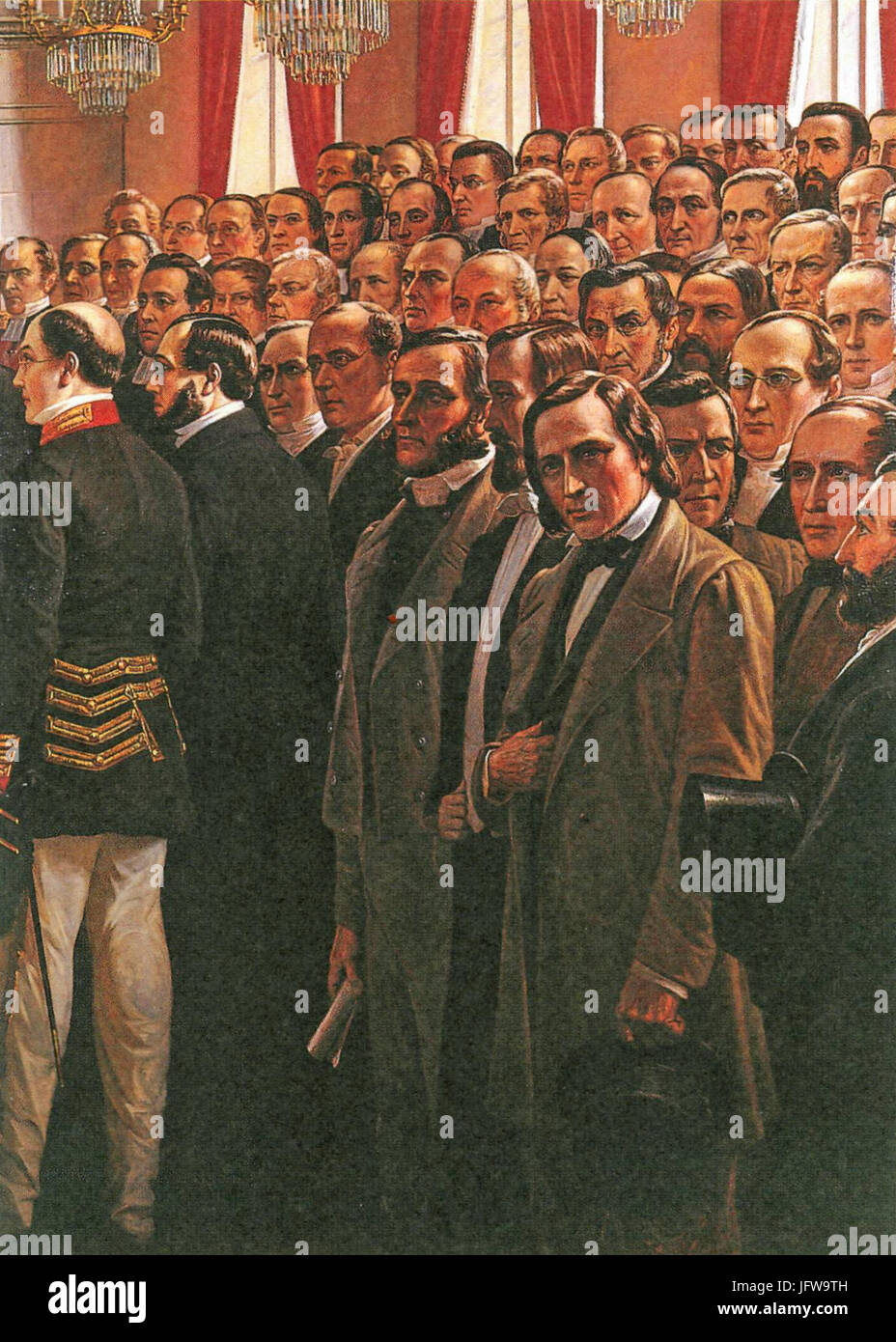 Borgare och bönder Foto Stock