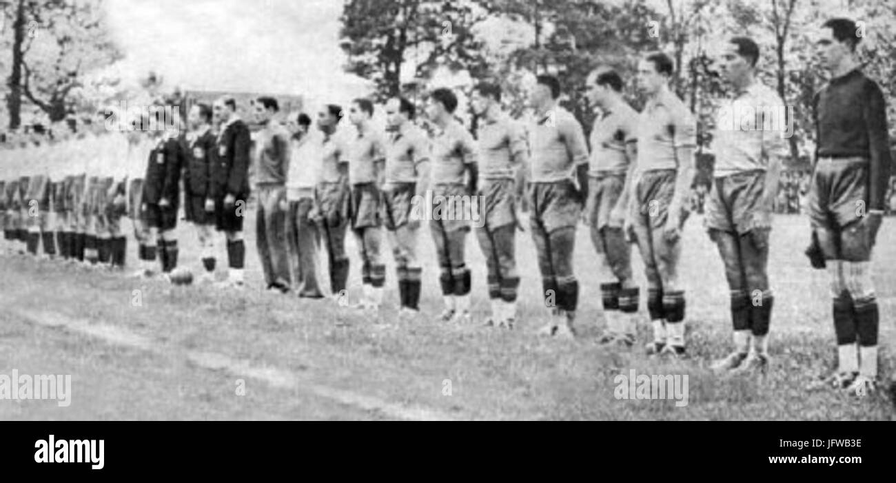 Brésil-Pologne1938 Foto Stock