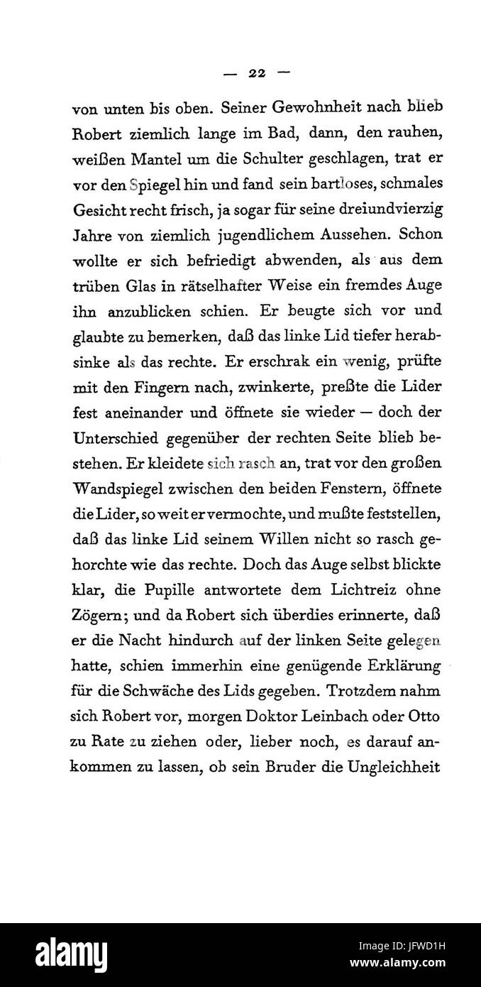 Arthur Schnitzler - Flucht in die Finsternis - 0 Foto Stock