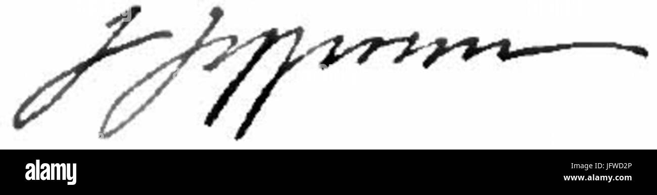 Appletons Jefferson firma Giuseppe Foto Stock