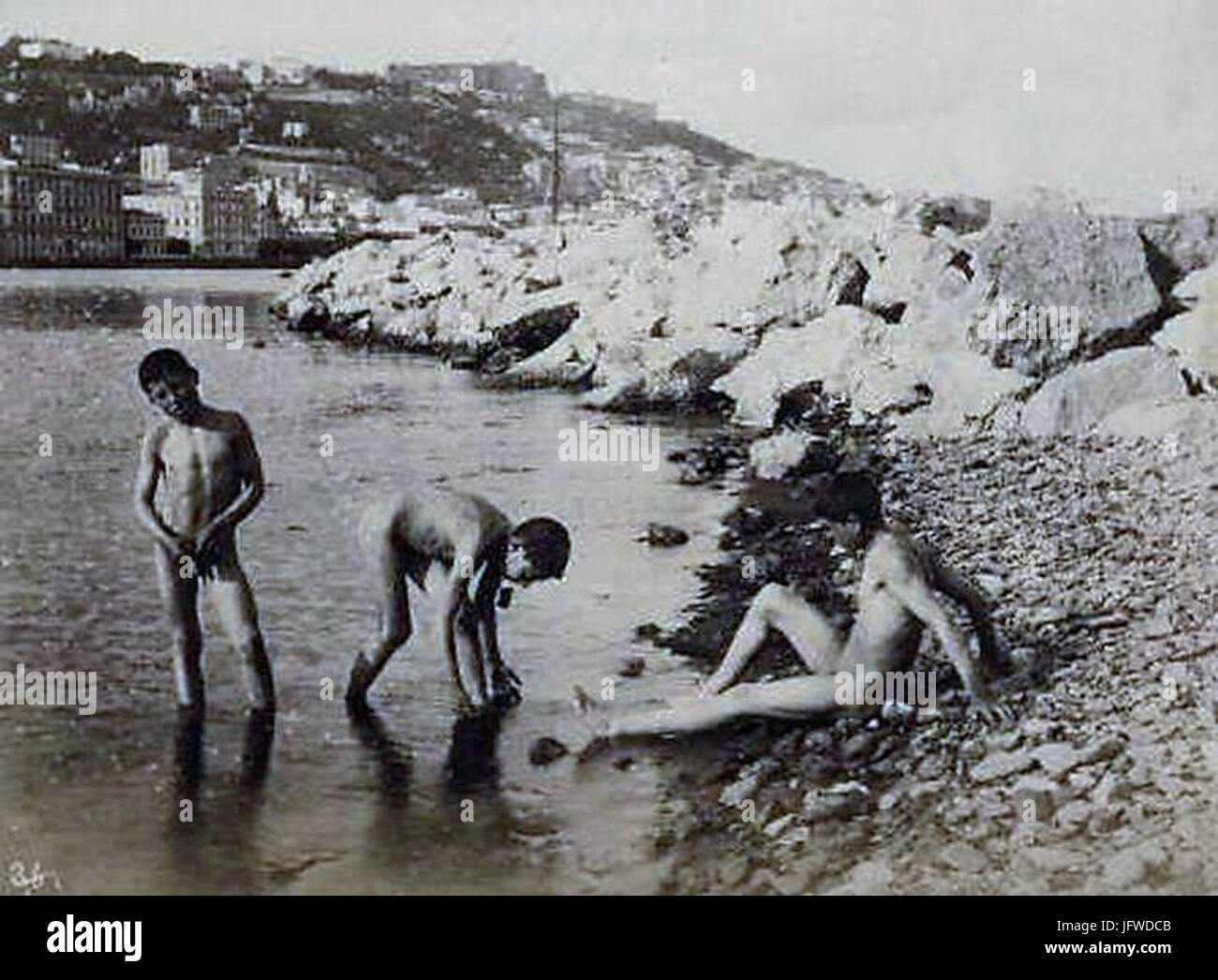 Brogi Giacomo 2818 -188129 - n. 36 - Ragazzini a Mergellina Foto Stock