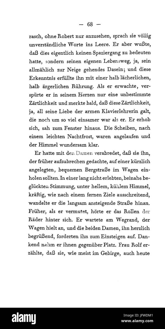 Arthur Schnitzler - Flucht in die Finsternis - 068 Foto Stock