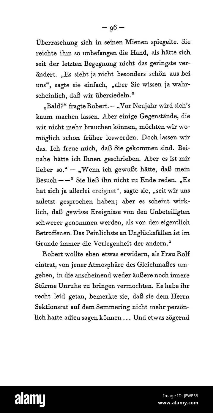 Arthur Schnitzler - Flucht in die Finsternis - 096 Foto Stock