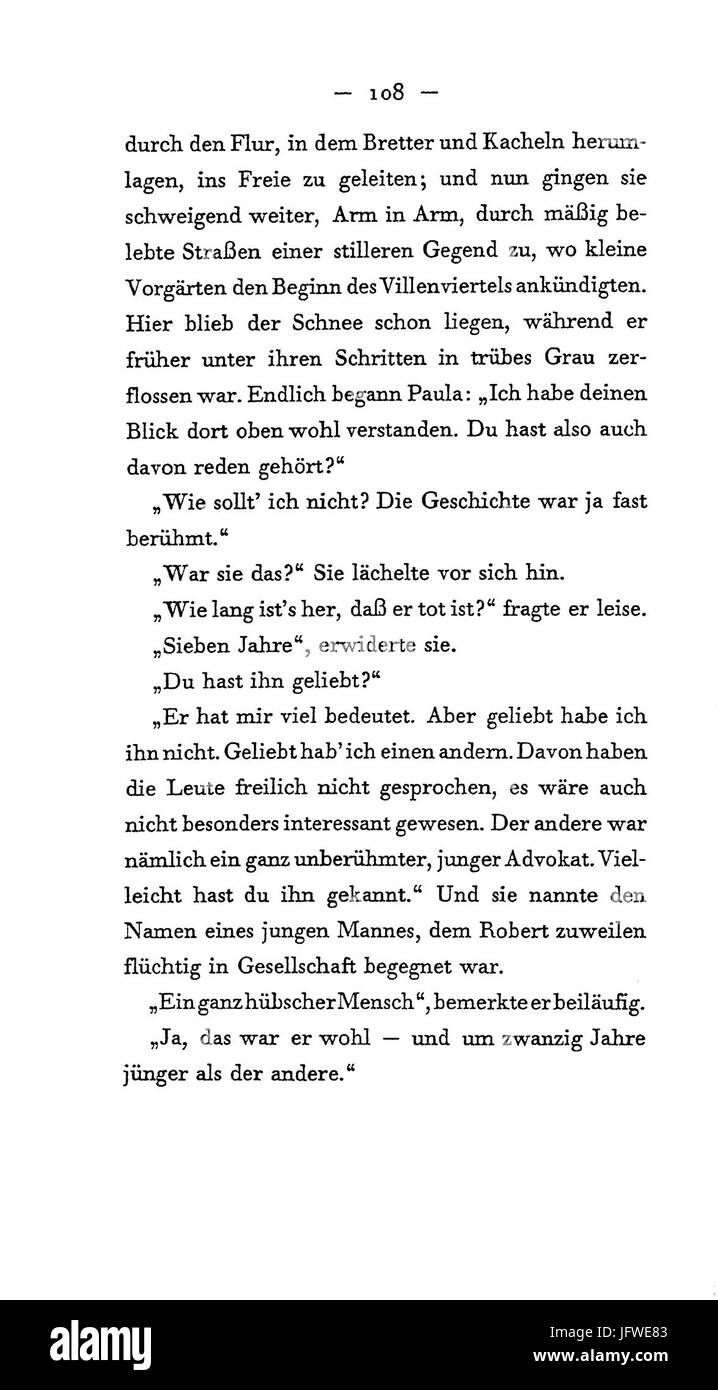 Arthur Schnitzler - Flucht in die Finsternis - 108 Foto Stock