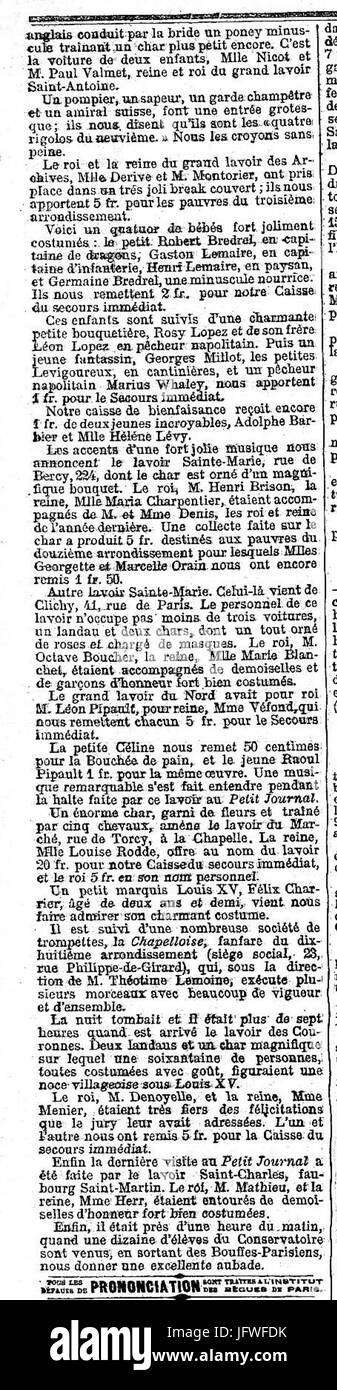 Articolo la Mi-Carême à Paris - Le Petit Journal - 2 sur 2 Foto Stock