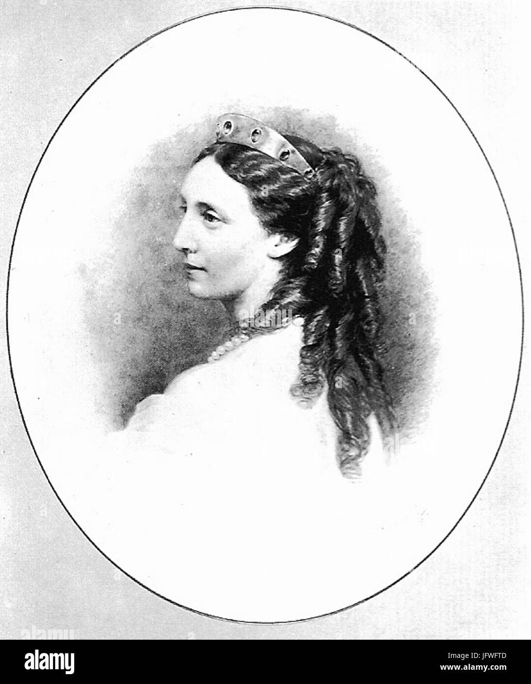 C Buchner - Königin Olga von Württemberg albumina 1873 (117) Foto Stock