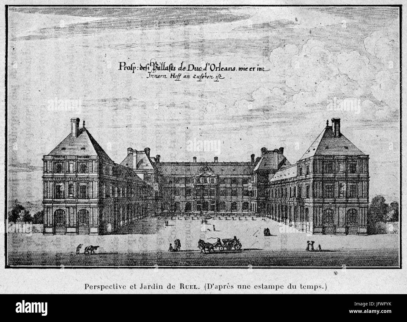 Cabanès, Education de Princes014 Prospettiva et Jardin de Ruel Foto Stock