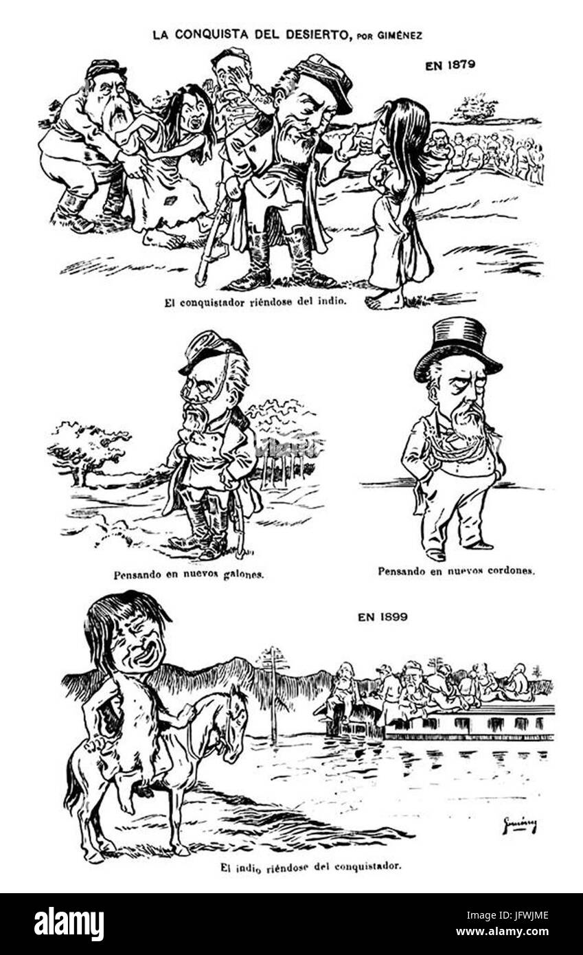 Caras y Caretas, sobre la inundación en Chubut de 1899 Foto Stock