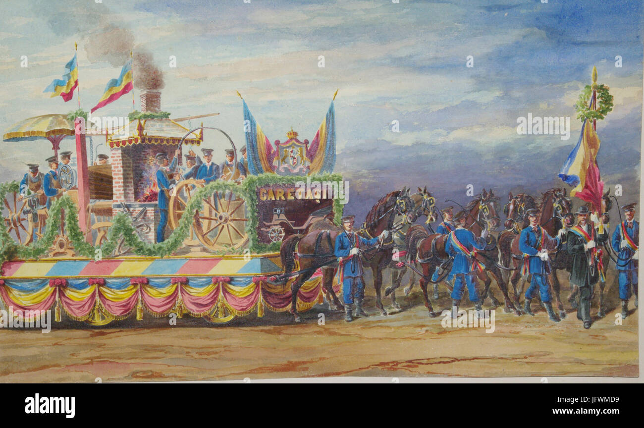 Carol Popp de Szathmari - Cortegiul caretaşilor Foto Stock