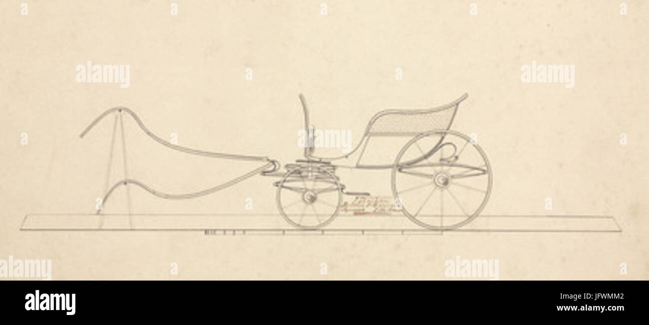 Carrello a metà del XIX secolo 28429 Foto Stock