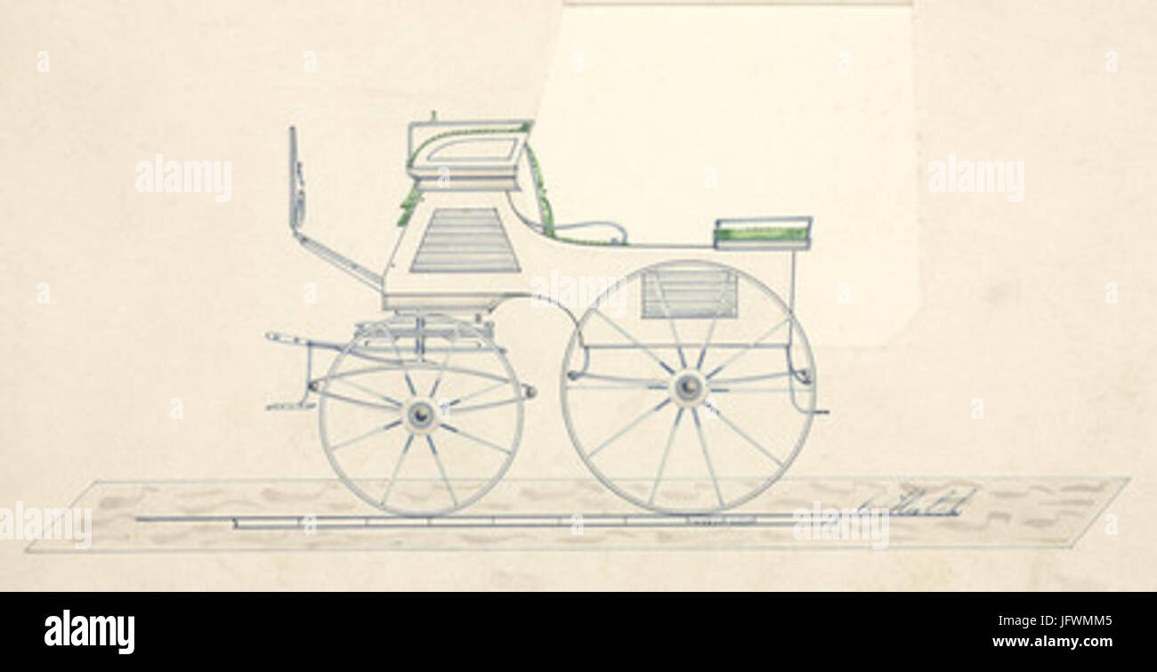 Carrello a metà del XIX secolo 28729 Foto Stock